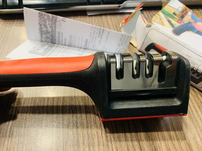 SharpEdge Pro™ 3-Stage Knife Sharpener | Professional Manual Kitchen Sharpening Tool